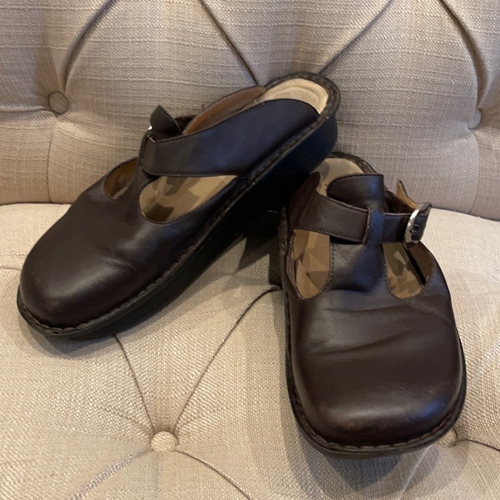 Alegria PG Lite Dark Brown Clog, Sz 41